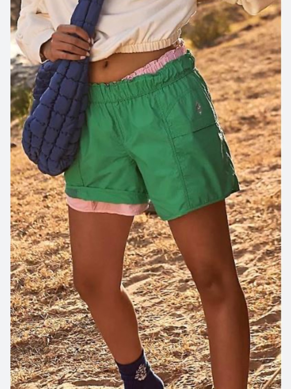 FP Movement Free People In The Wild Hiking Utility Shorts Green Size L Outdoor